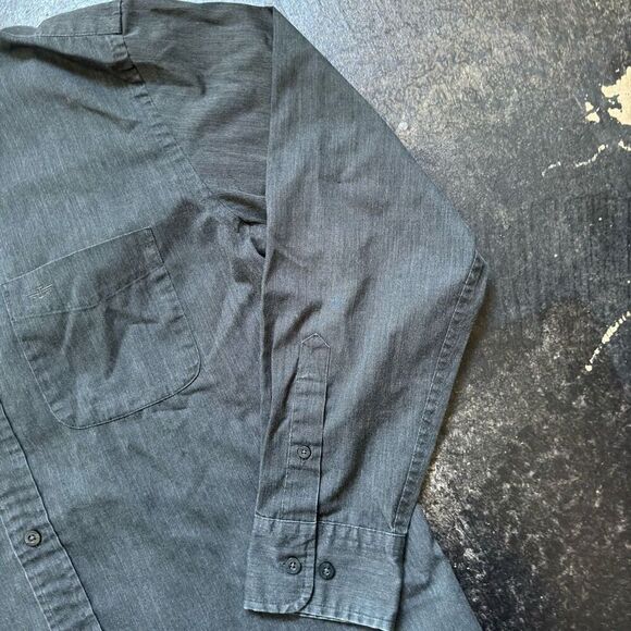 Dockers Button Down Long Sleeve Shirt Size Medium Stain Defender Cotton Blend - Picture 2 of 16